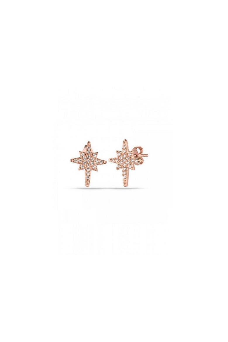 Northern Star Sterling Silver Stud Earring, Main, color, Rose gold