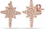 Spero London Northern Star Sterling Silver Stud Earring