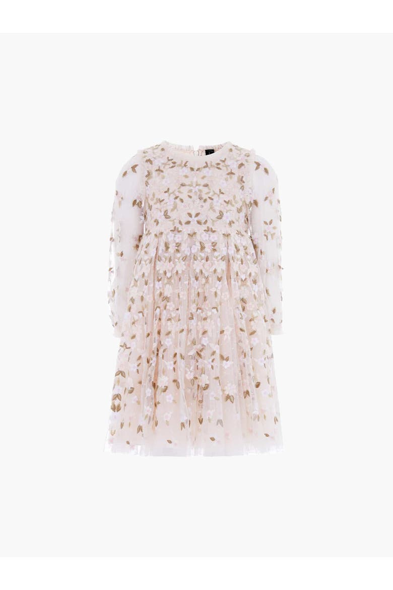 Camellia Ditsy Long Sleeve Kids DressToddler, Little Kid, Big Kid, Alternate, color, Cream/Multi