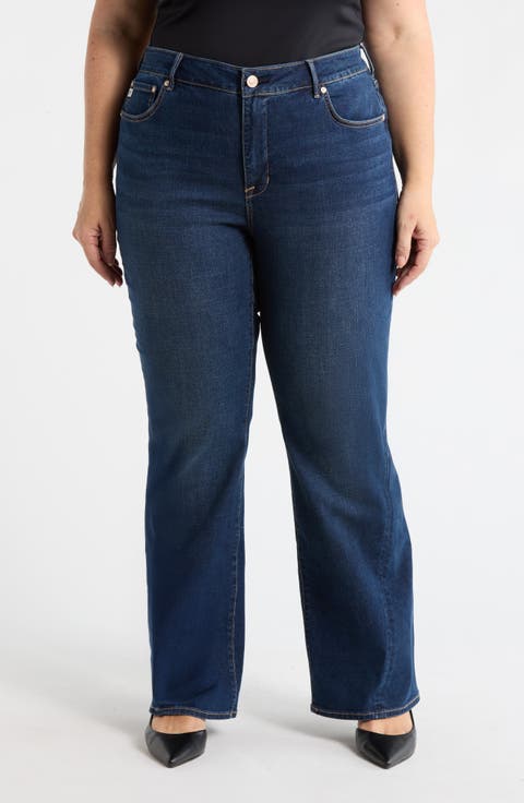 Generation High Waist Flare Jeans (Plus)