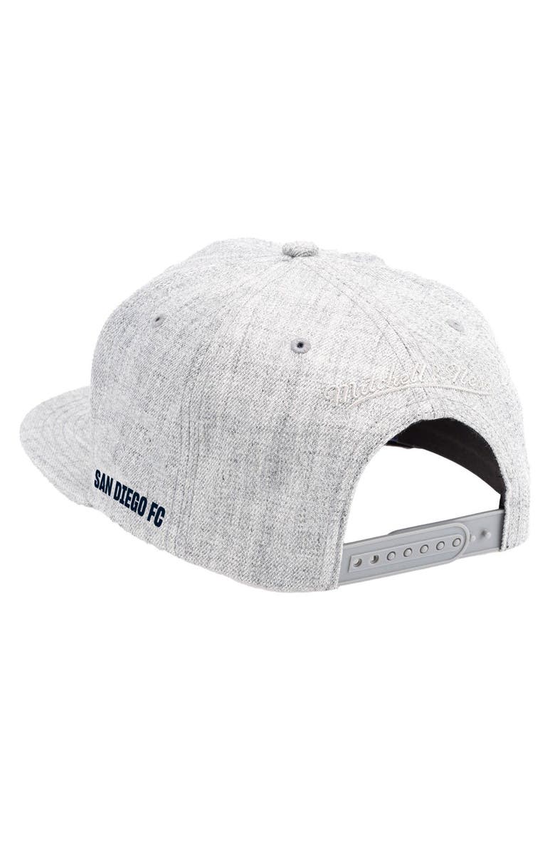 Mitchell & Ness Men's Mitchell & Ness Heather Gray San Diego FC Monogram Snapback Adjustable Hat, Alternate, color,