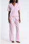  White- Pink Skinny Stripe