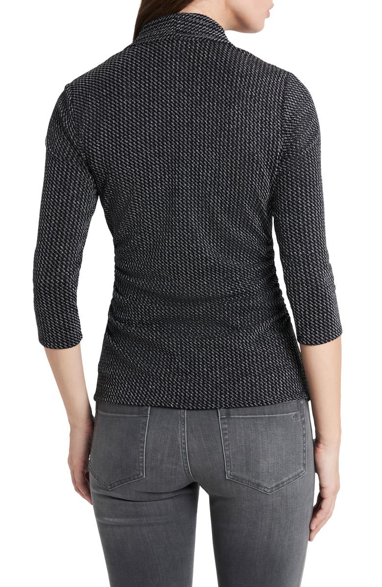 Vince Camuto Metallic V-Neck Sweater, Alternate, color,