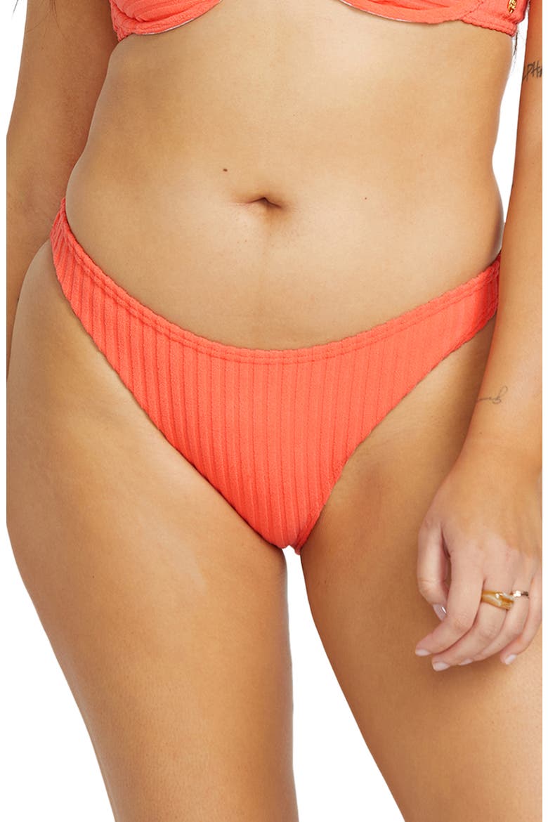 In the Hoop Hike Bikini Bottoms, Main, color, PAPAYA
