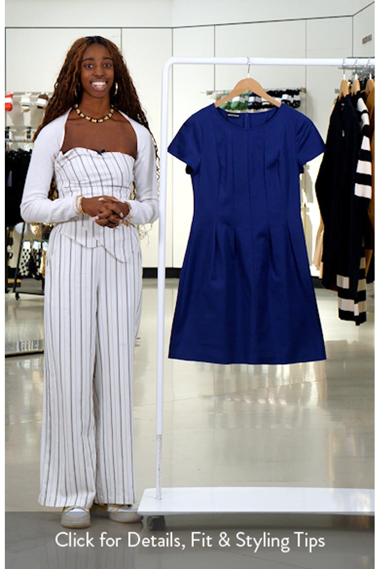Cotton Blend Fit & Flare Dress video