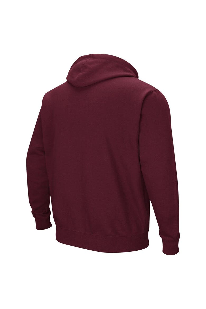 Men's Colosseum Maroon Fordham Rams Arch and Logo Pullover Hoodie, Alternate, color, Maroon