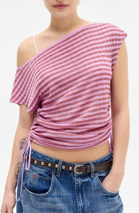 Bailey Striped Ruched Top