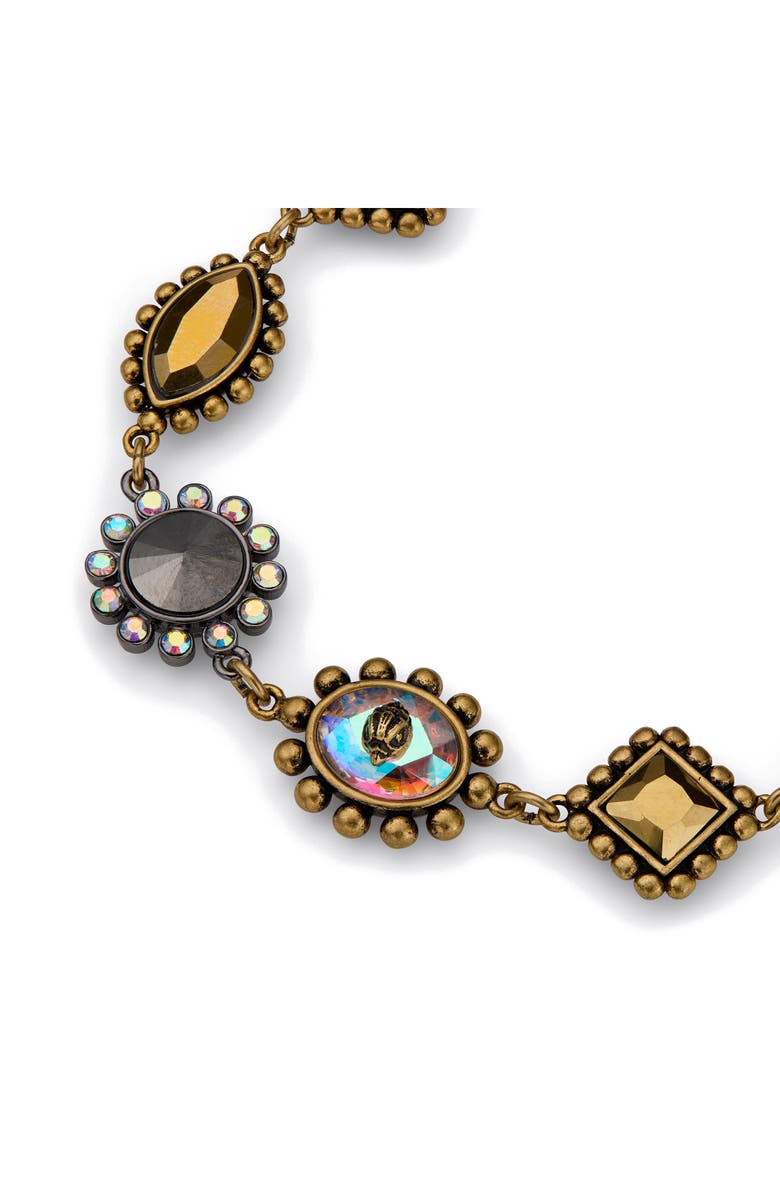 Kurt Geiger London Mixed Crystal Statement Necklace, Alternate, color, Brass