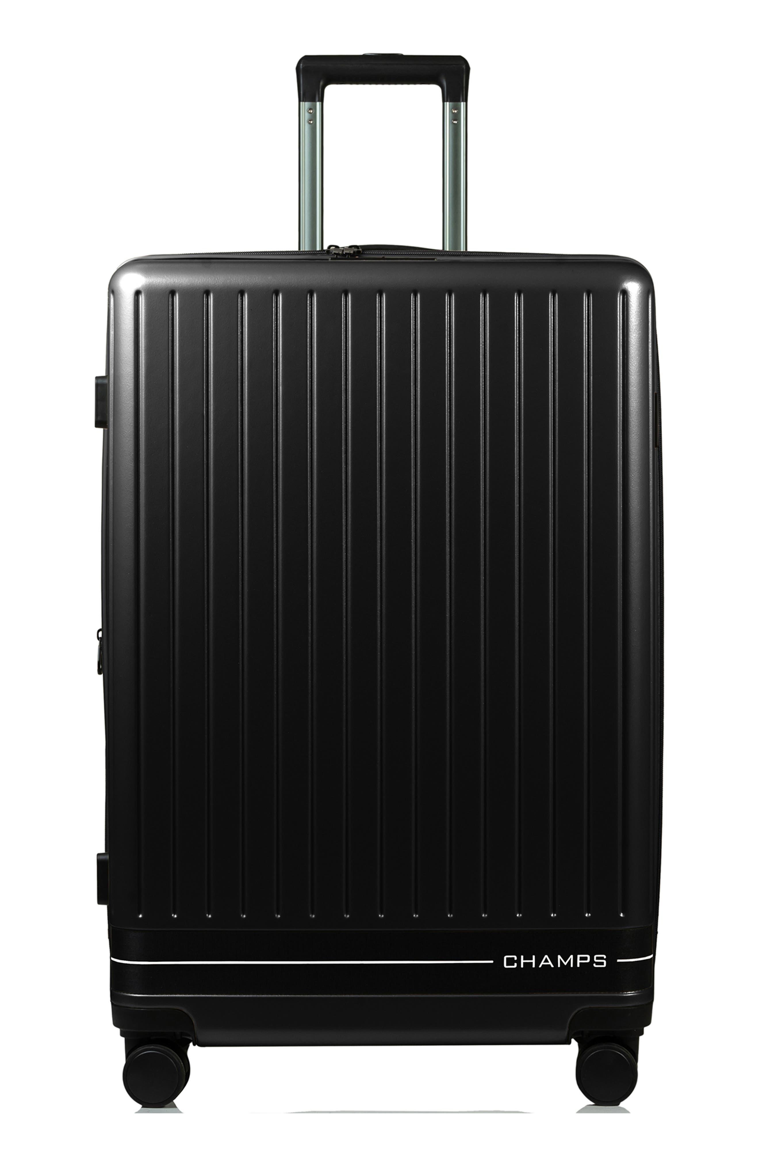 CHAMPS Fresh II 3-Piece Wheeled Luggage Set, Alternate, color, Black