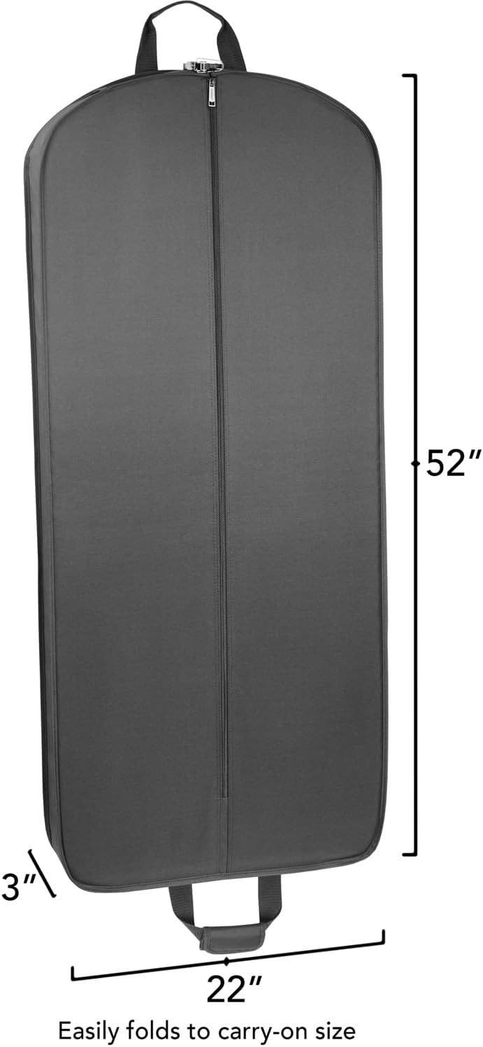 Wallybags Deluxe Travel Garment Bag with two pockets, Alternate, color, 