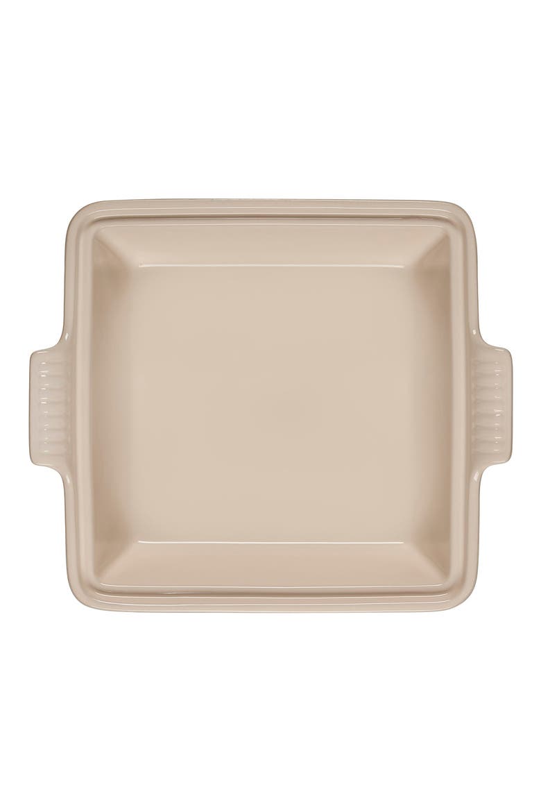 Heritage 2 1/2 Quart Covered Square Stoneware Casserole, Alternate, color, SEA SALT