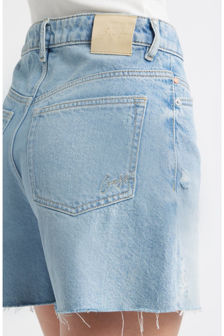 Denim Shorts, Alternate, color, LIGHT BLUE