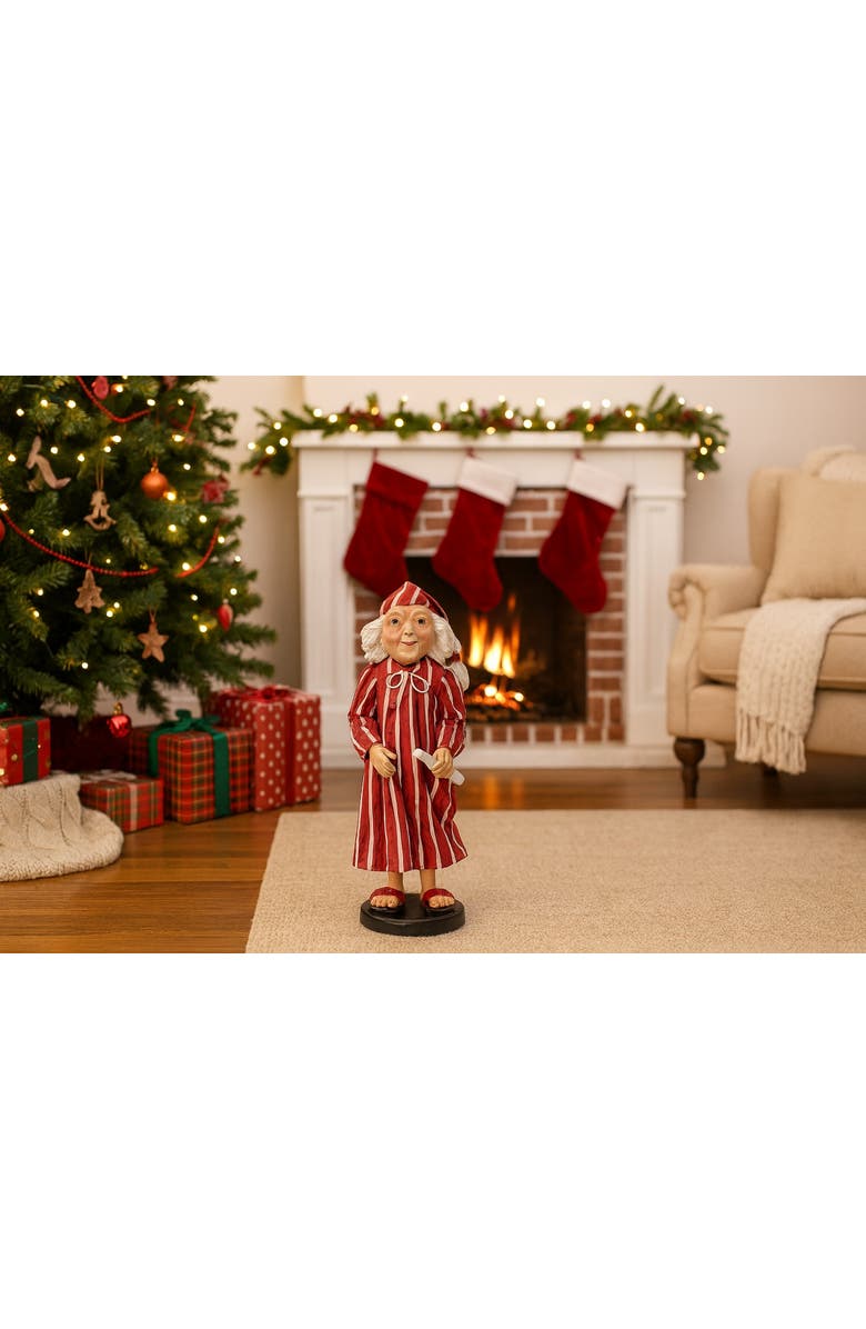 Gallerie II Ebenezer Scrooge Resin Gathered Traditions Joe Spencer Figure, Alternate, color, Red