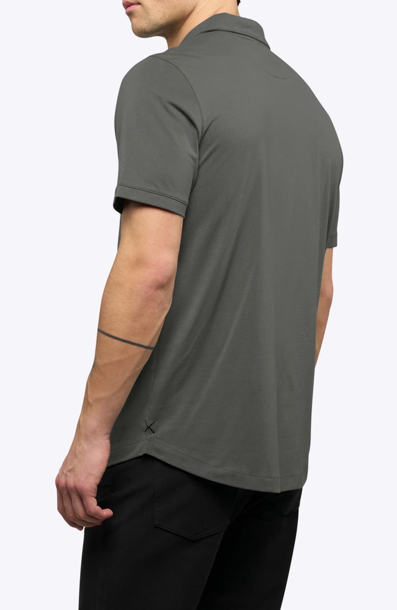 Cuts Trim Fit Cotton Blend Polo, Alternate, color, Castor Grey