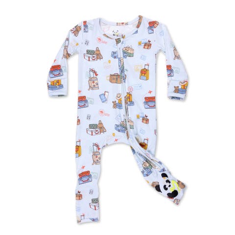 Baby Vintage Suitcases Convertible Footie (Baby)