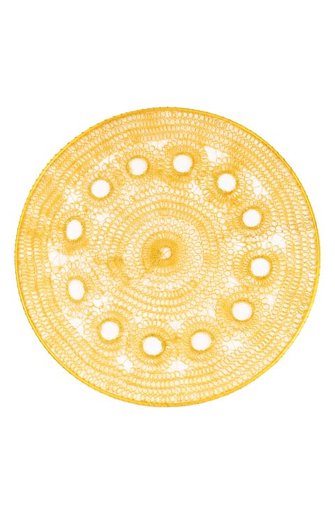 Midnight Petal Metal Placemat