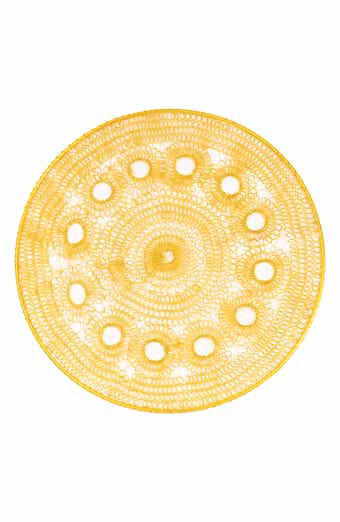 Midnight Petal Metal Placemat