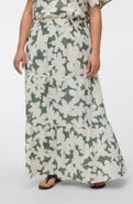VERO MODA Floral Organic Cotton Maxi Skirt