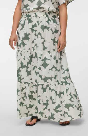 Floral Organic Cotton Maxi Skirt