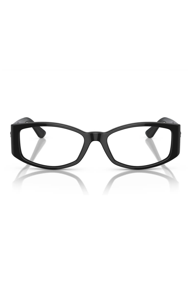 54mm Rectangular Optical Glasses, Main, color, BLACK
