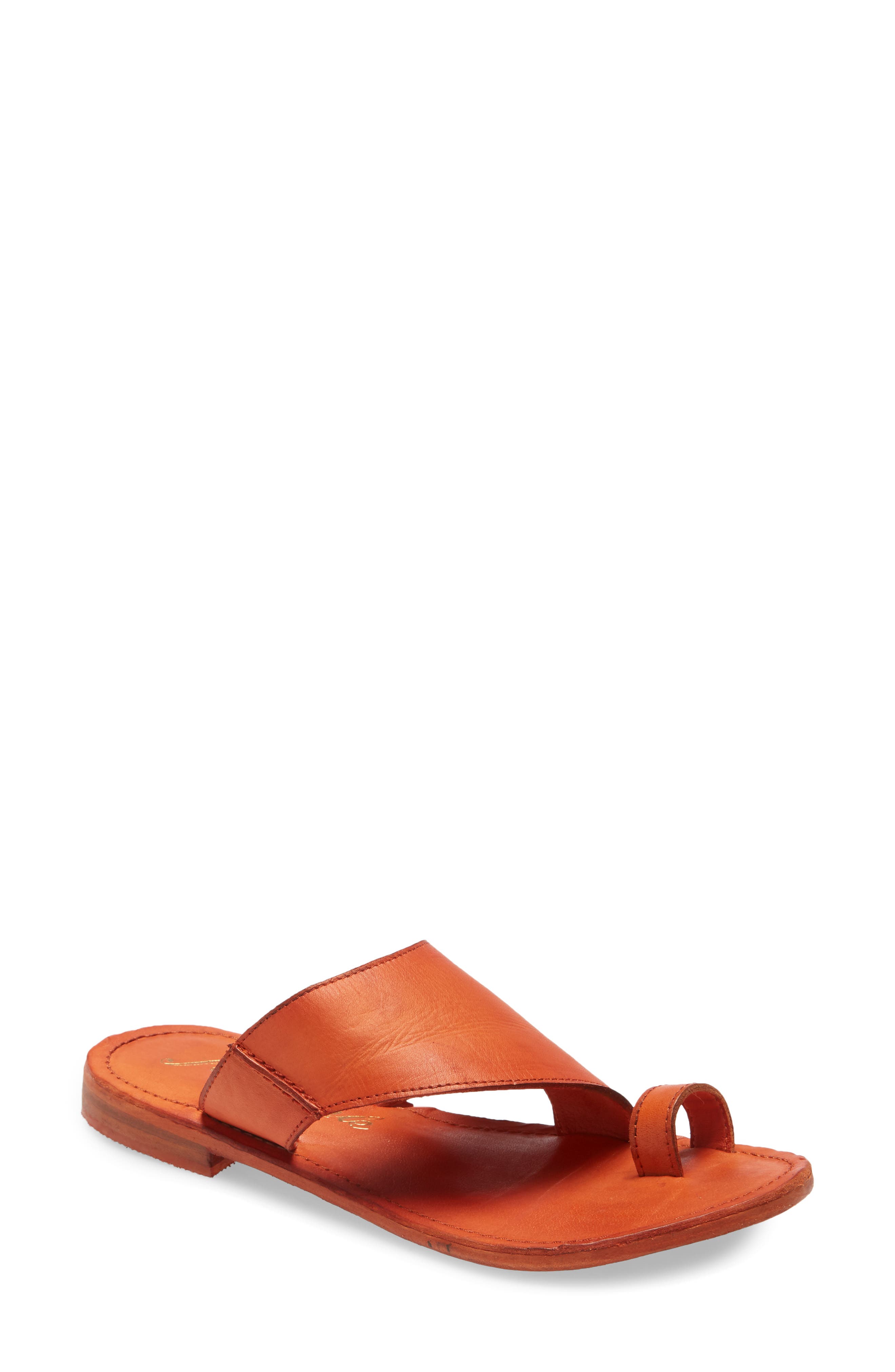Sant Antoni Sandal, Main, color, CORAL LEATHER