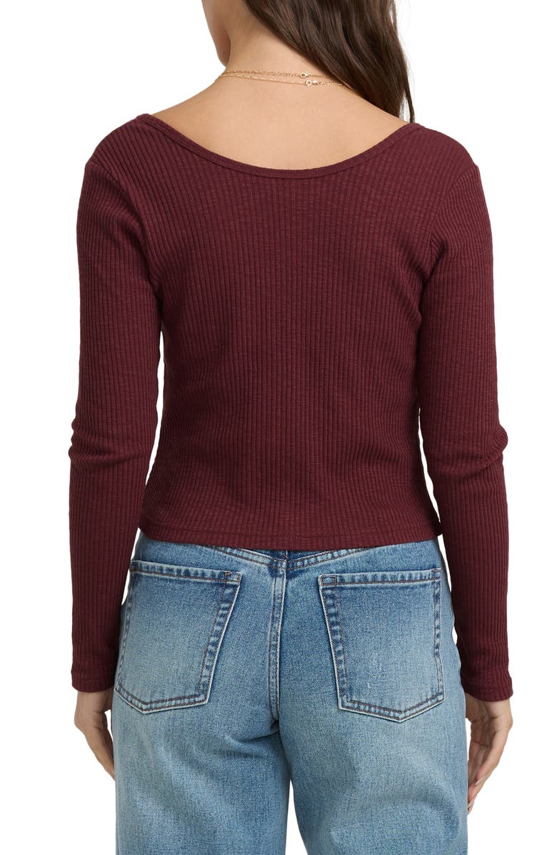 Billabong Fever Reversible Twist Detail Knit Top, Alternate, color, Pinkie