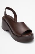 Forever & Always Shoes ROY Leather Wedge Sandal