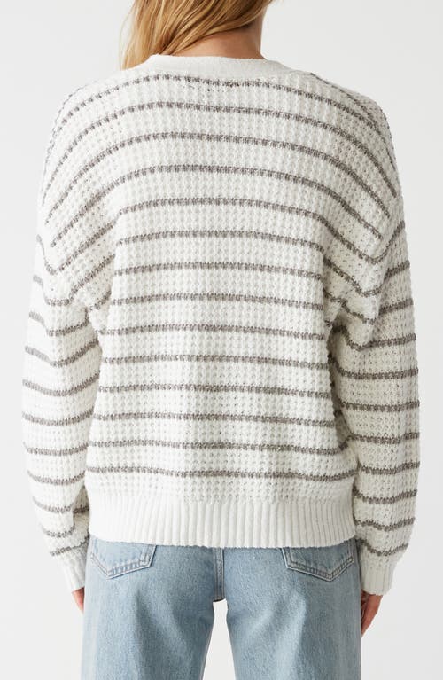 Michael Stars Dodi Striped Cardigan In White