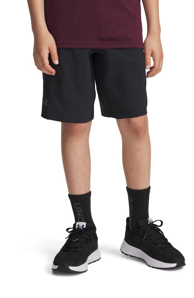 Under Armour Kids' Unstoppable Shorts, Alternate, color, Black