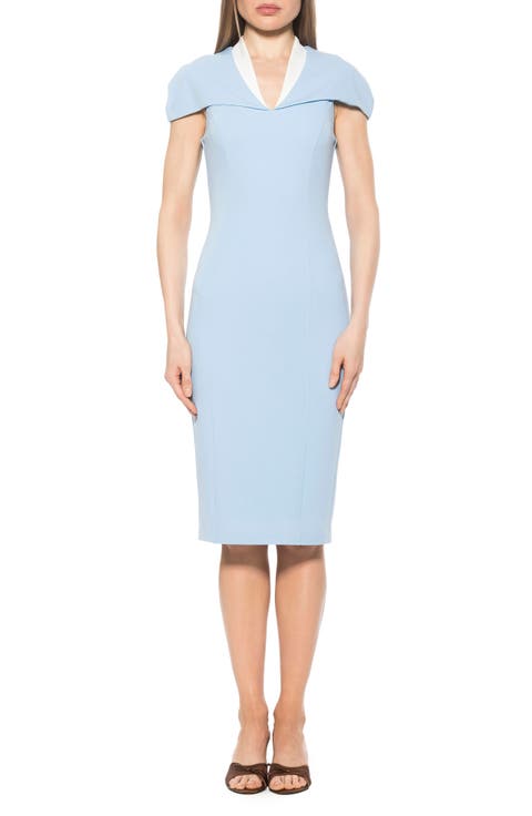 Tati Cape Sheath Dress