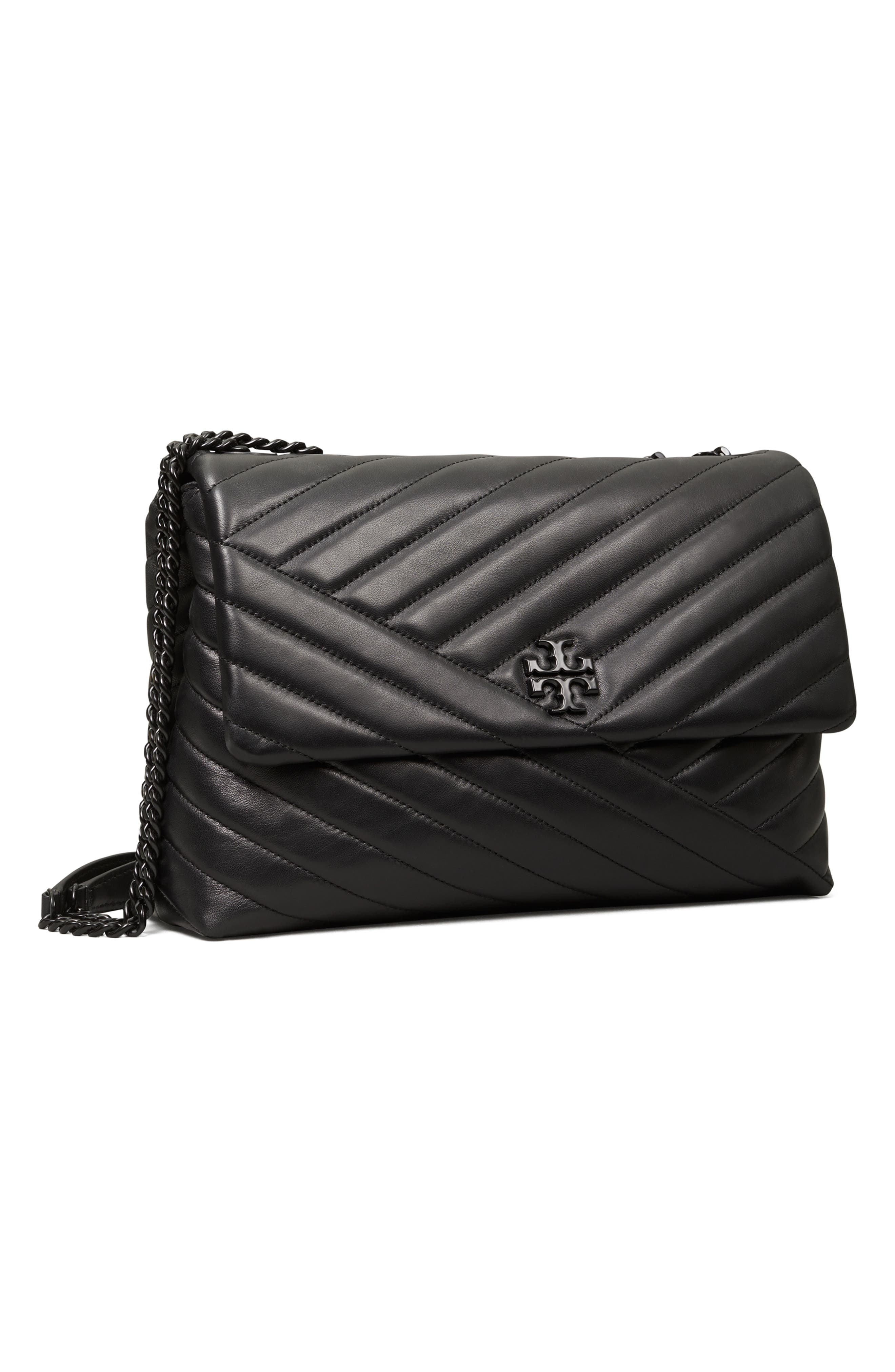 Tory Burch Kira Chevron Quilted Convertible Leather Crossbody Bag, Alternate, color, 