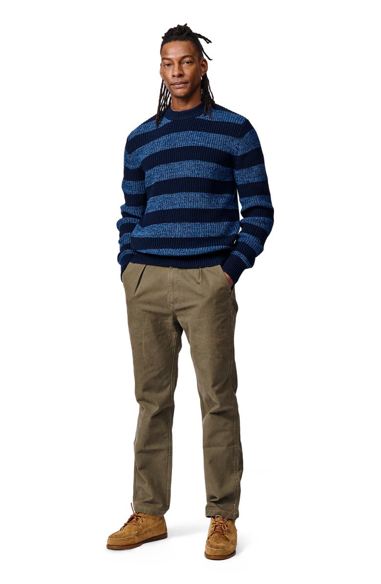 Aubin Martin Long Sleeve Crew Neck Jumper, Alternate, color, Navy Stripe