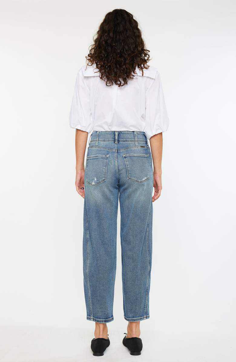 KanCan Jane Ultra High Rise Slim Barrel Jeans, Alternate, color, Medium Wash