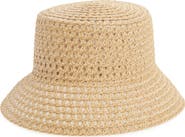 Treasure & Bond Textured Straw Bucket Hat