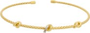 MESHMERISE Diamond Knot Mesh Cuff Bangle