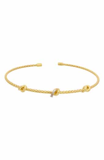 Diamond Knot Mesh Cuff Bangle