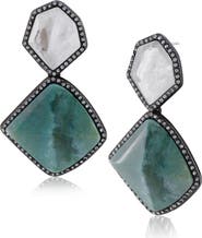 JARDIN Geometric Crystal Drop Earrings