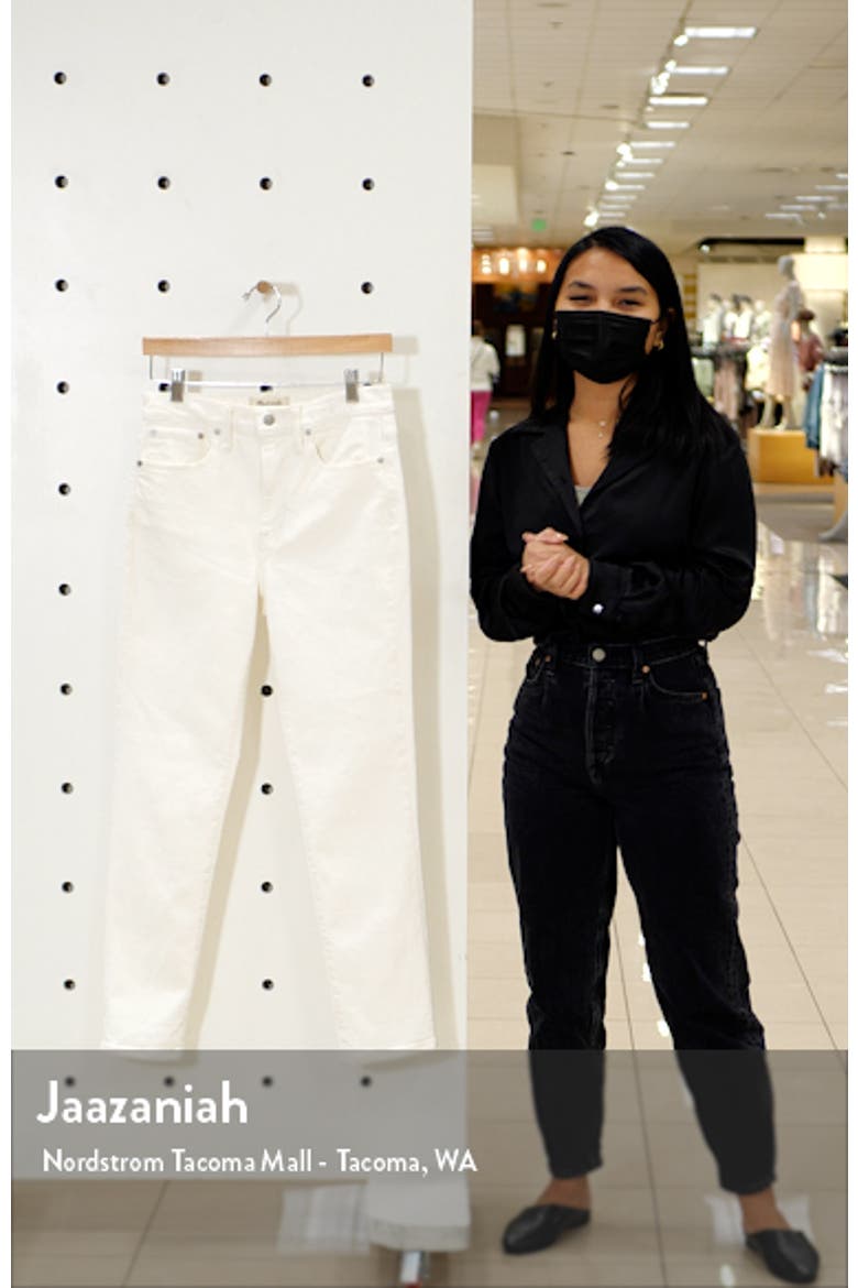 High Waist Slim Boyfriend Jeans video