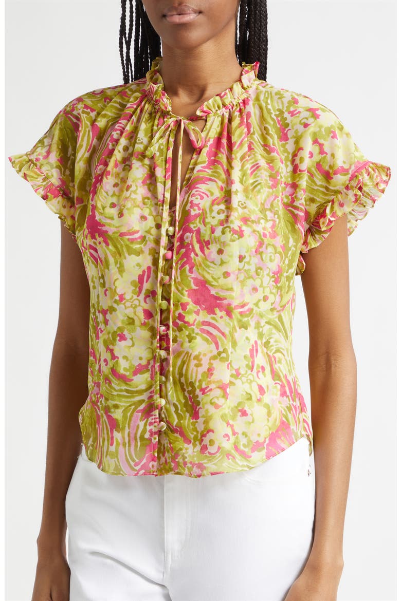 Jenise Daisy Swirl Top, Alternate, color, PINK AMETHYST MULTI