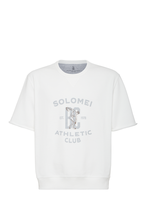 Smooth cotton French terry sweatshirt