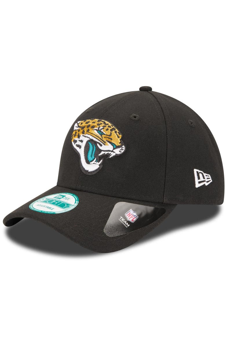 New Era Men's New Era Black Jacksonville Jaguars The League 9FORTY Adjustable Hat, Main, color, Black