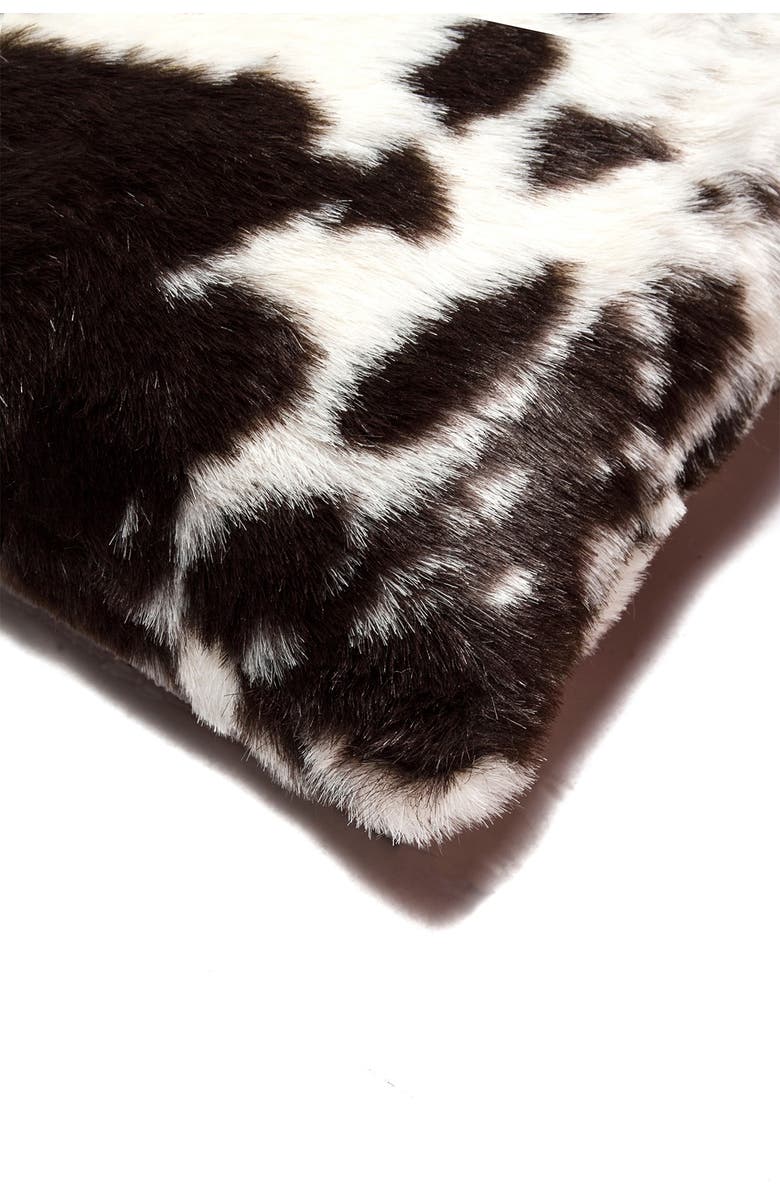 LUXE Belton Faux Fur Pillows - Set of 2 - 18" x 18", Alternate, color, 