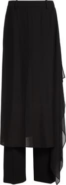 Michael Kors Collection Veiled Stretch Virgin Wool Trousers