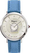 FERRAGAMO Women's Mother of Pearl Leather Strap Watch, 36mm