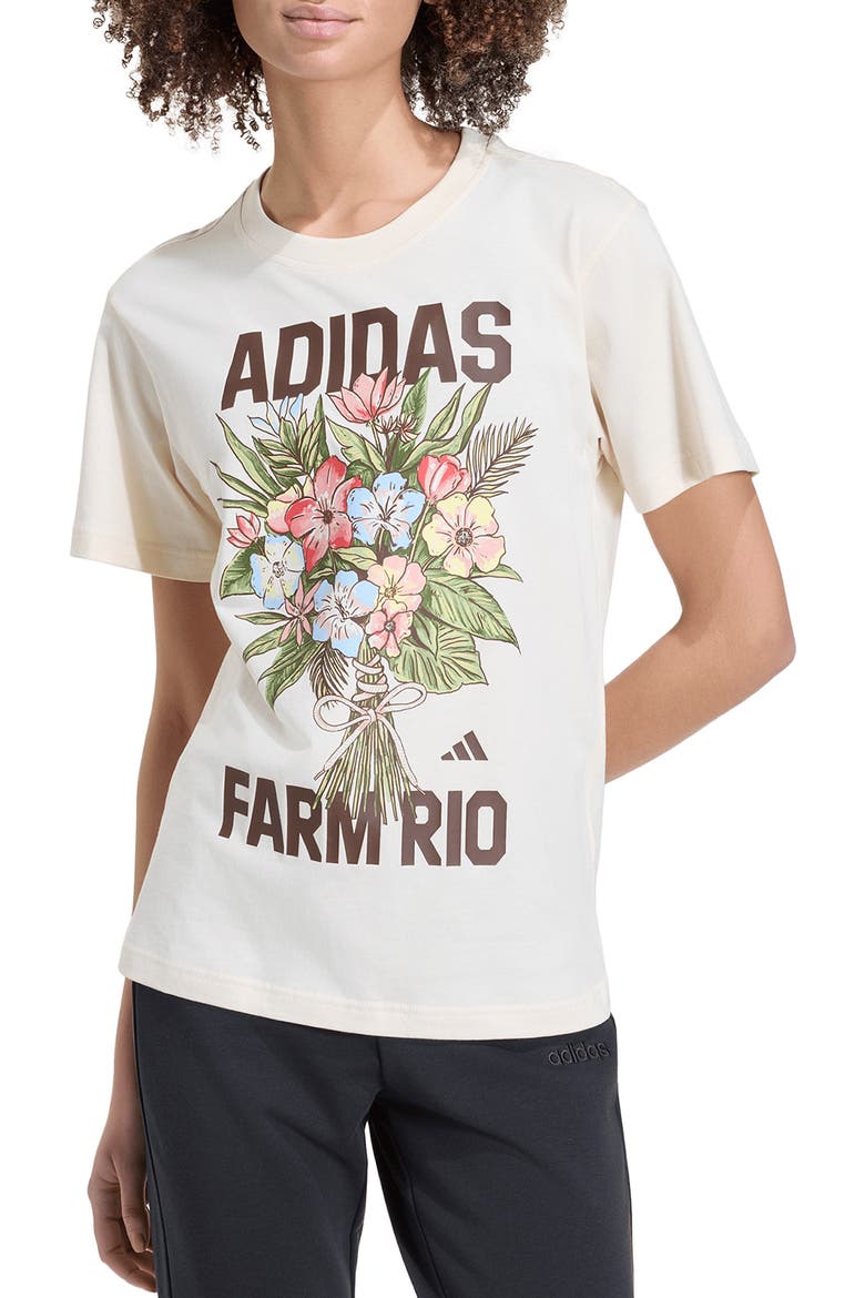 x FARM Rio Graphic T-Shirt, Main, color, ECRU TINT/ BROWN/ MULTI