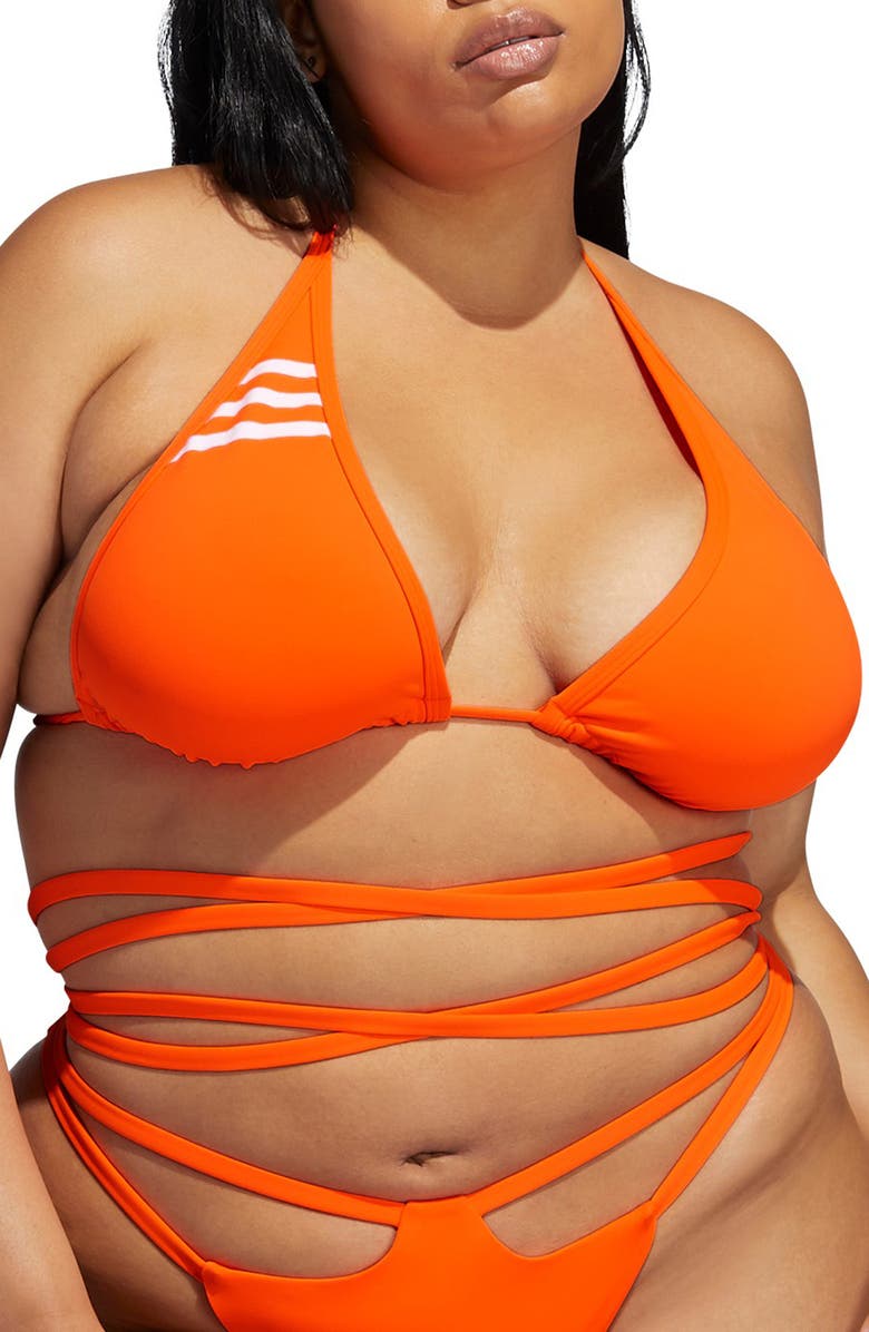 adidas x IVY PARK Strappy Wrapped Bikini Top, Alternate, color, 