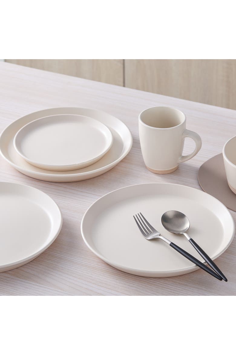 Jules Stoneware 32-Piec Dinnerware Set, Alternate, color, Off White