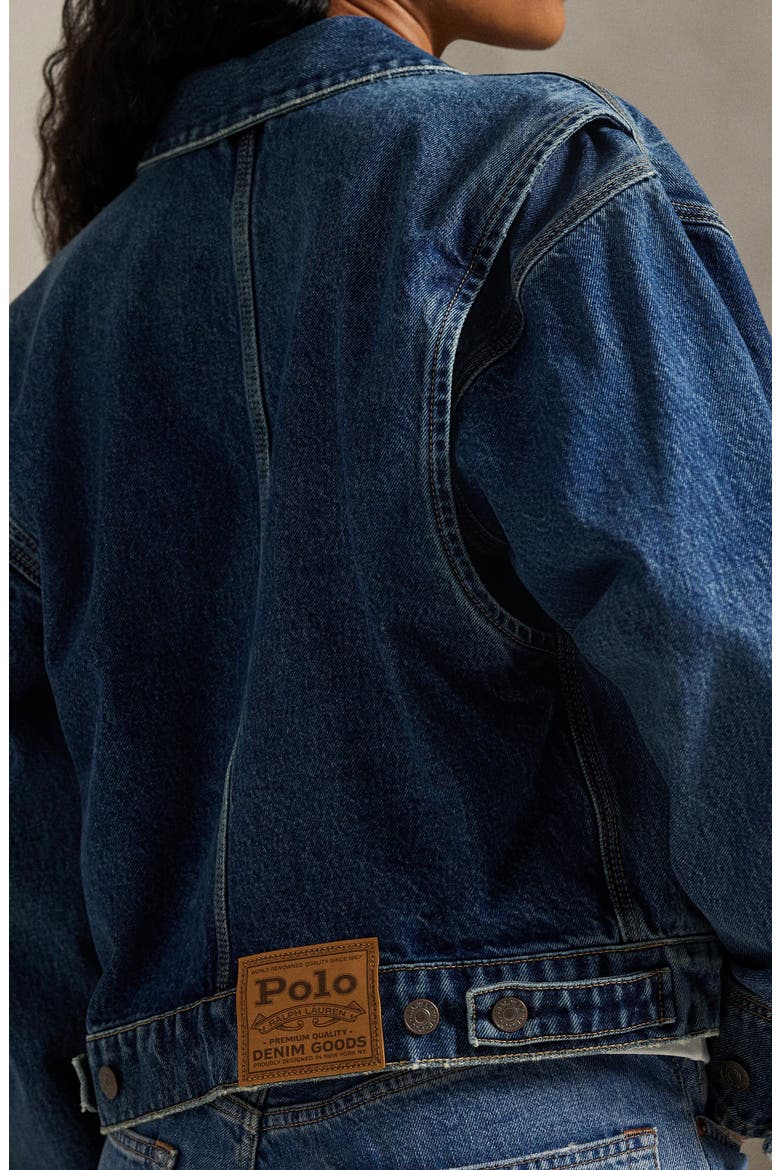 Dungaree Denim Jacket, Alternate, color, MENDEZ WASH