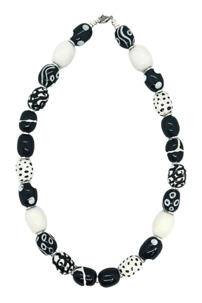 Twilight Collection - Monochrome Symphony Necklace - 22", Main, color, Multi