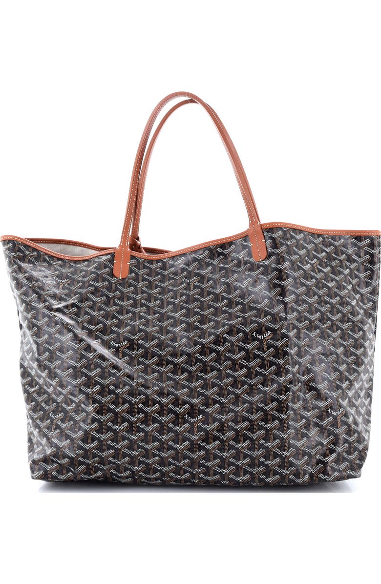 Pre-Owned Goyard Saint Louis Tote Coated Canvas GM, Alternate, color, Brown